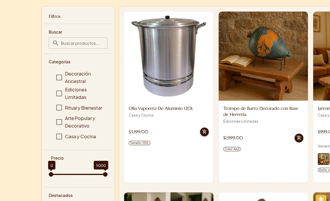 Captura del proyecto AIRE DE PUEBLO - TIENDA DE ARTESANÍA MEXICANA - TIENDA ONLINE & DISEÑO por Capa 6